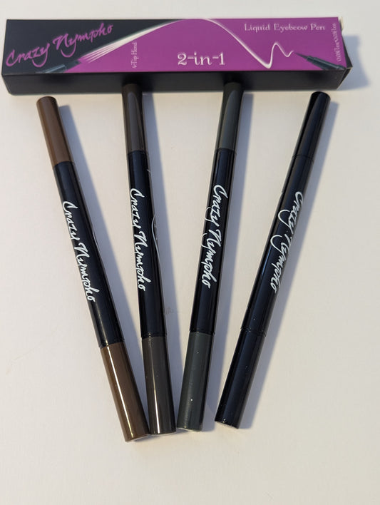 Crazy Nympho 2-in-1 Eyebrow Pen Waterproof Long Lasting